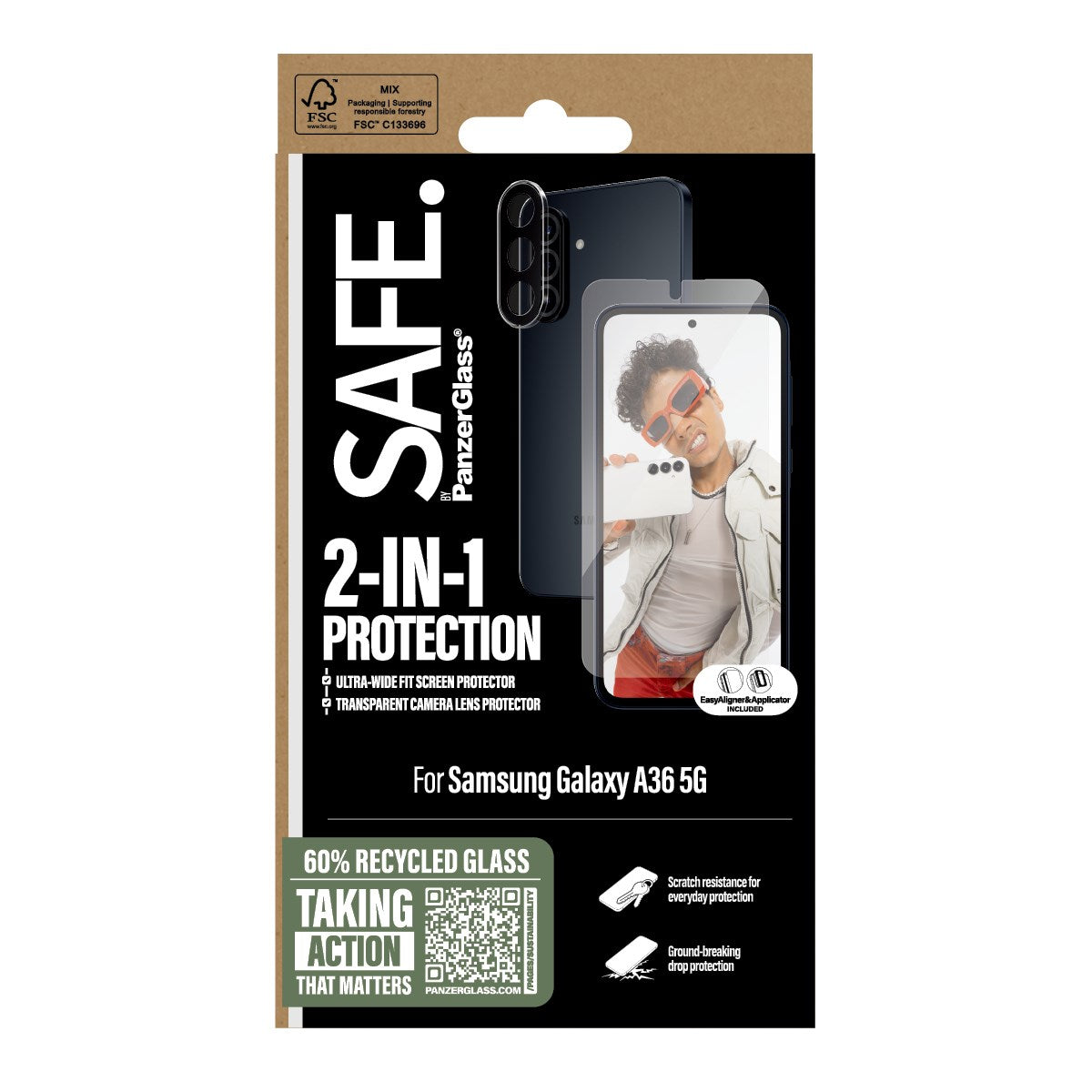 SAFE. by PanzerGlass® 2-in-1 Set Samsung Galaxy A36 5G